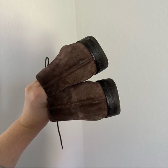 Cole Haan Grand Brown Suede Leather Almond Toe Cambridge Chukka Boots - Picture 6 of 10